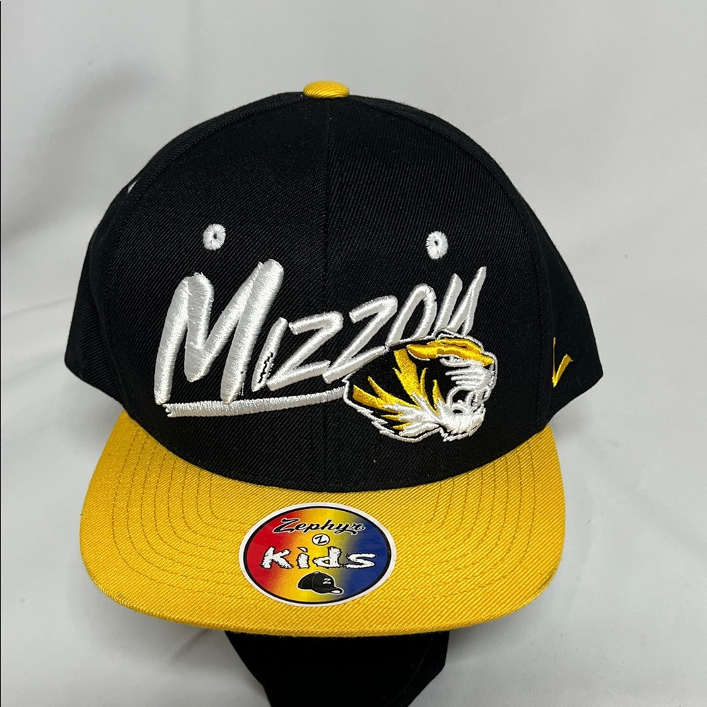Zephyr Kids Black and Gold Mizzou Hat